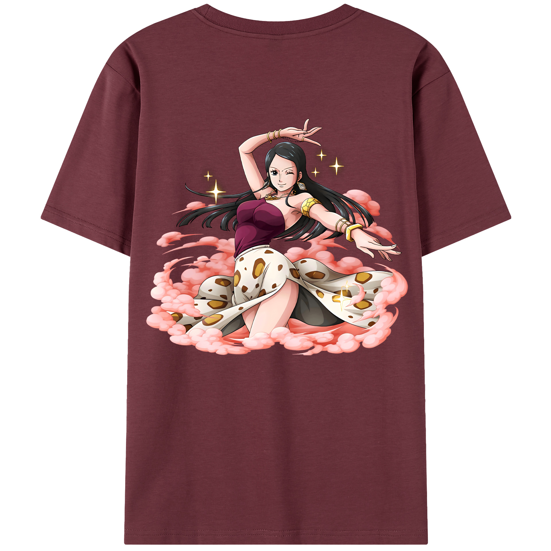 ワンピース ニコ・ロビン ONE PIECE Nico Robin 綿100％半袖Tシャツ（背面プリント）